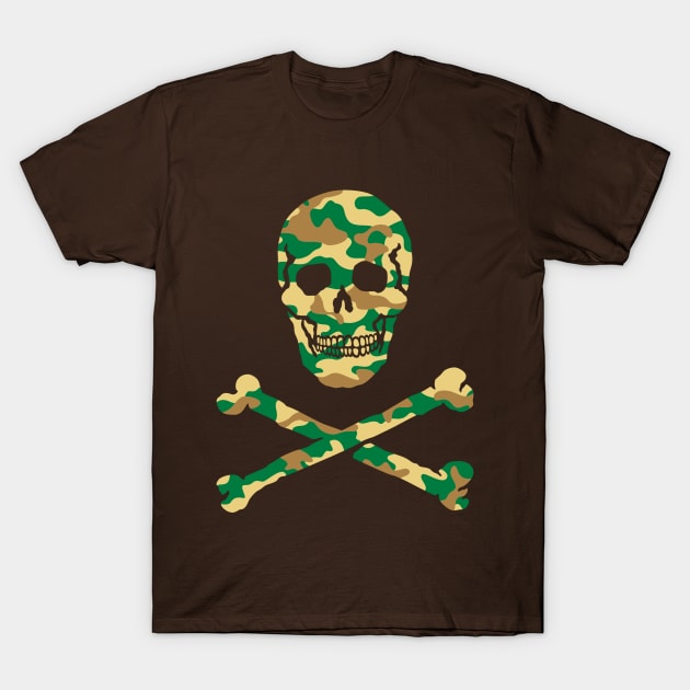 Skull Camouflage T-Shirt by MrFaulbaum